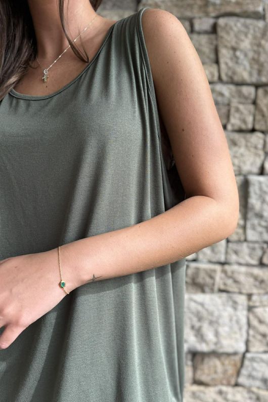 Essential Jersey Layering Vest Khaki 